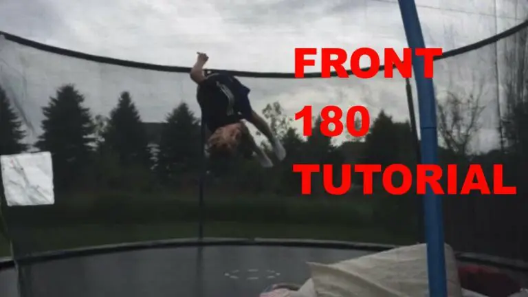 How to Do a Front Flip 180 on a Trampoline