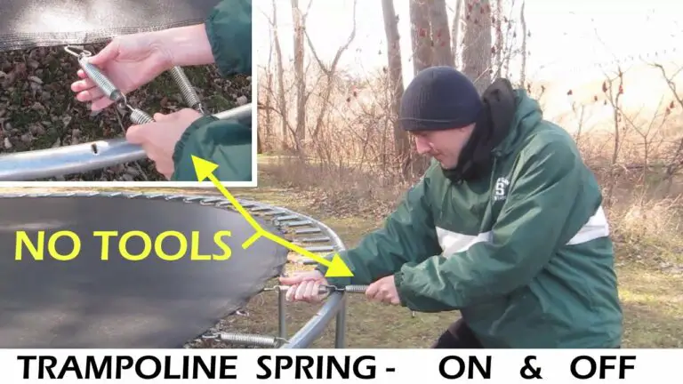 How to Take Trampoline Springs off Without Tool