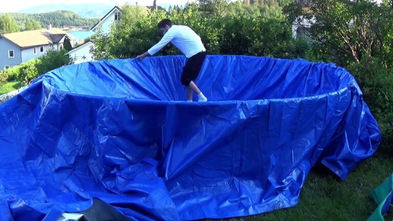How to Make a Pool Out of a Trampoline