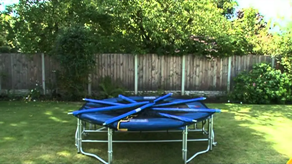 How To Fold A Trampoline Enter Mothering