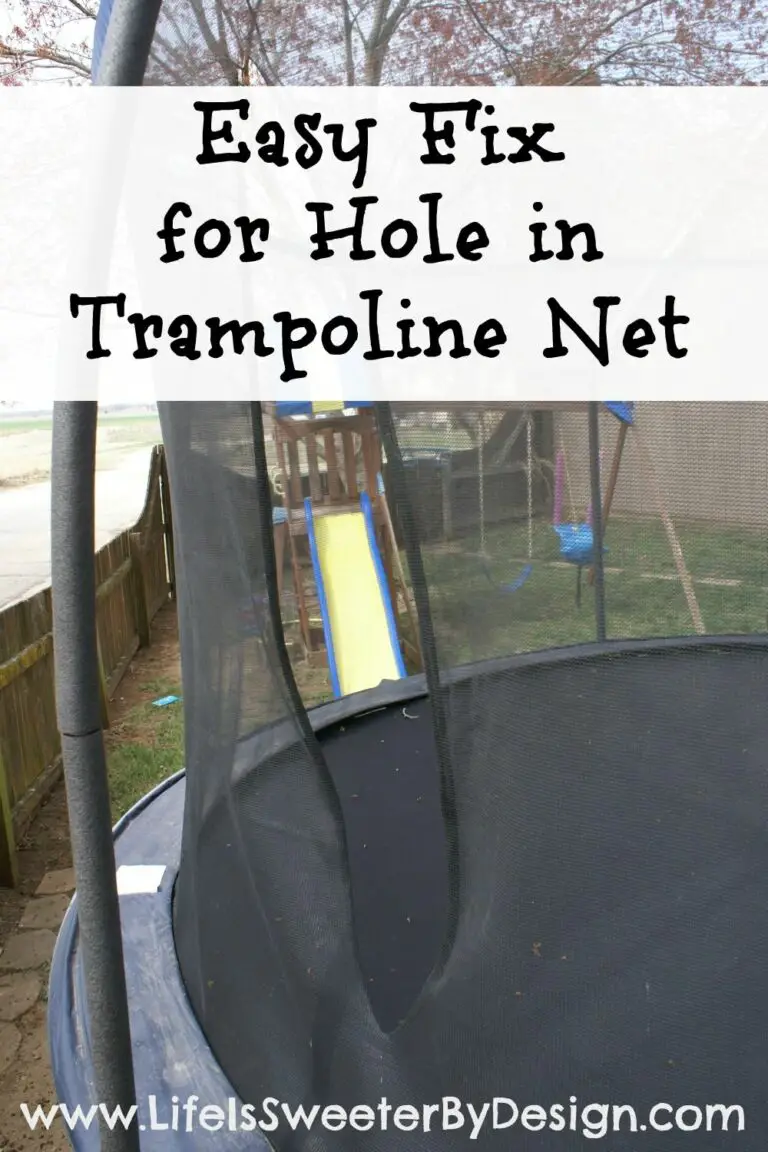 How to Fix a Trampoline Net
