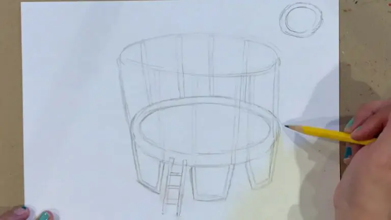 How to Draw a Trampoline Step by Step