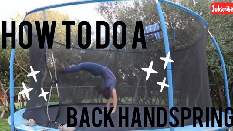 How to Do a Backhand Spring on a Trampoline
