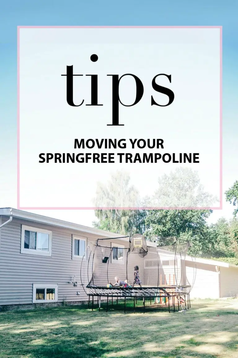 How to Move a Springfree Trampoline